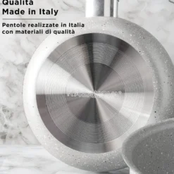 Batteria pentole con teglia e tortiera 10 pezzi