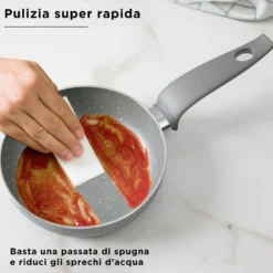 Batteria pentole con teglia e tortiera 8 pezzi