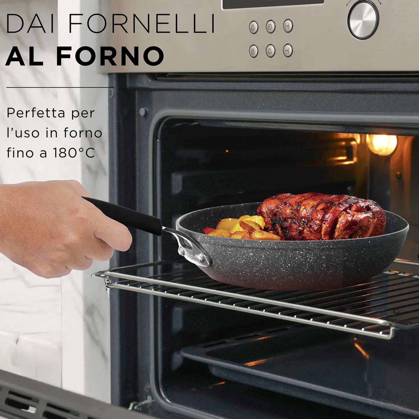 Batteria pentole induzione 5 pezzi New Petra Dark