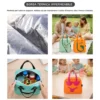 Borsa termica impermeabile panda 11 L verde con manici