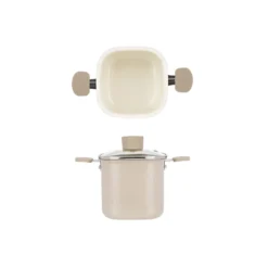 Casseruola alta 13x13 cm Mini Fantasy con coperchio beige