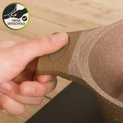 Casseruola 28 cm antiaderente 0 grassi con coperchio
