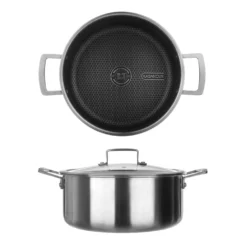 Casseruola 28 cm con coperchio a 3 strati Tri - ply