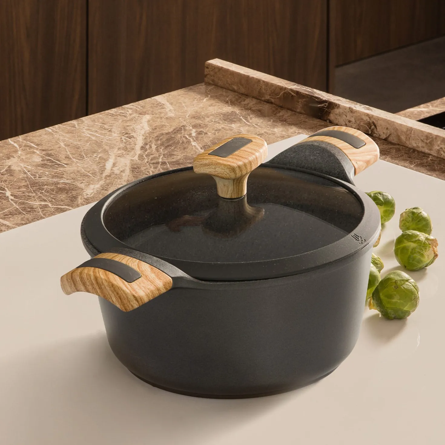 Casseruola 28 cm con coperchio Evolution