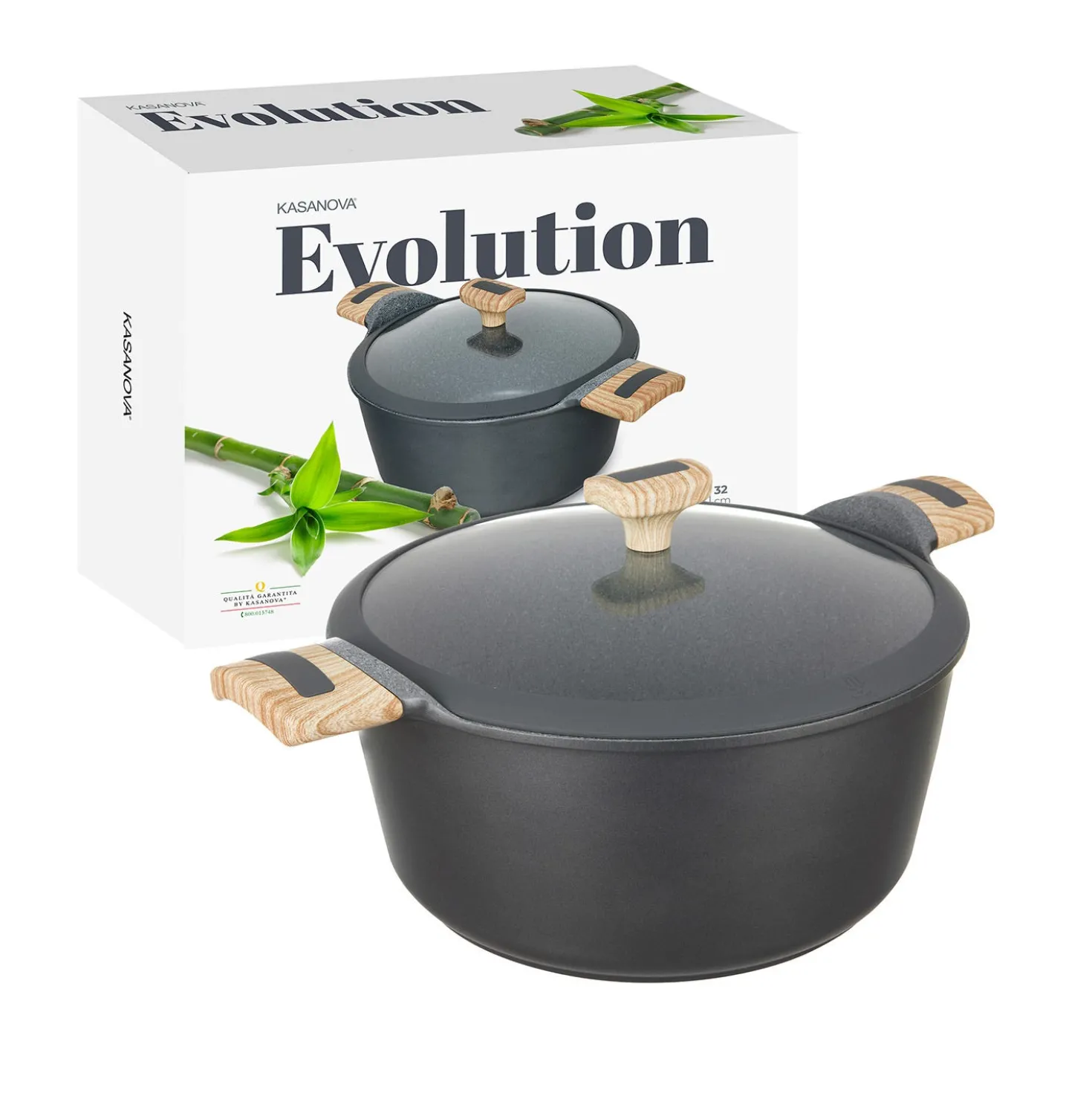 Casseruola 28 cm con coperchio Evolution