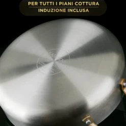 Casseruola 20 cm triplo strato Tri Ply - Gold con coperchio