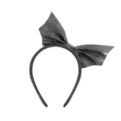 Cerchietto Halloween ali pipistrello nero