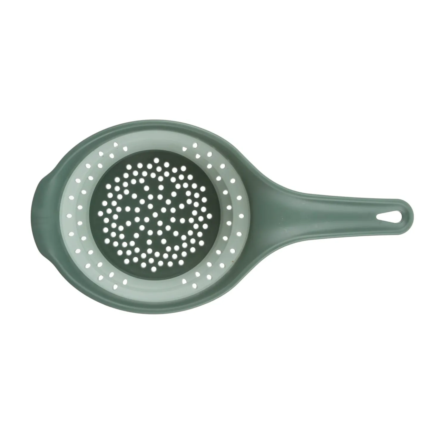 Colino salvaspazio pieghevole verde con manico