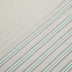 Completo letto singolo cotone righe grigio