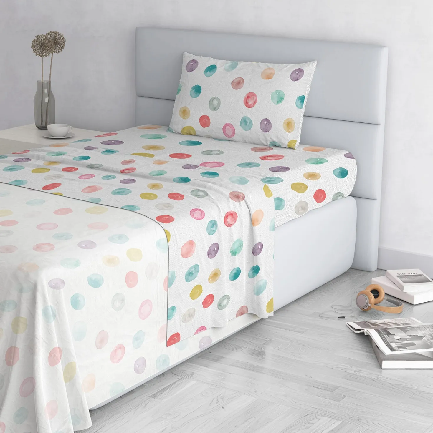 Completo letto singolo pois colorati Balloon Datex