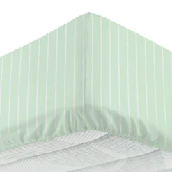 Completo letto singolo policotone righe verde
