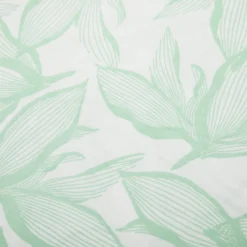 Completo letto singolo policotone foglie verde
