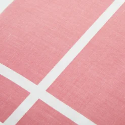 Completo letto singolo policotone quadrotti rosa