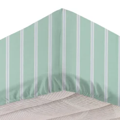 Completo letto singolo righe verde