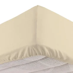 Completo letto singolo tinta unita beige