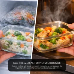 Contenitore alimentare 1,52 L vetro giallo
