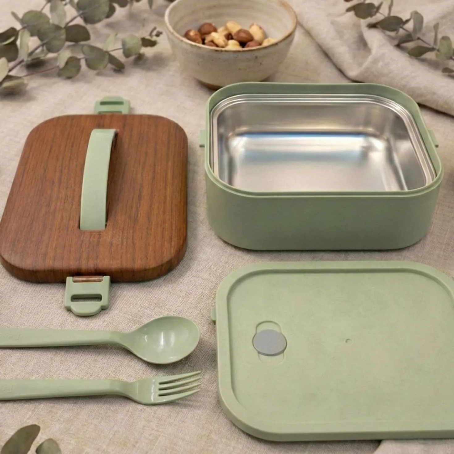 Contenitore lunch box verde acqua