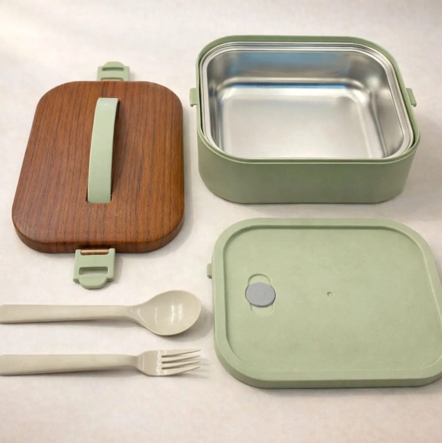 Contenitore lunch box verde acqua