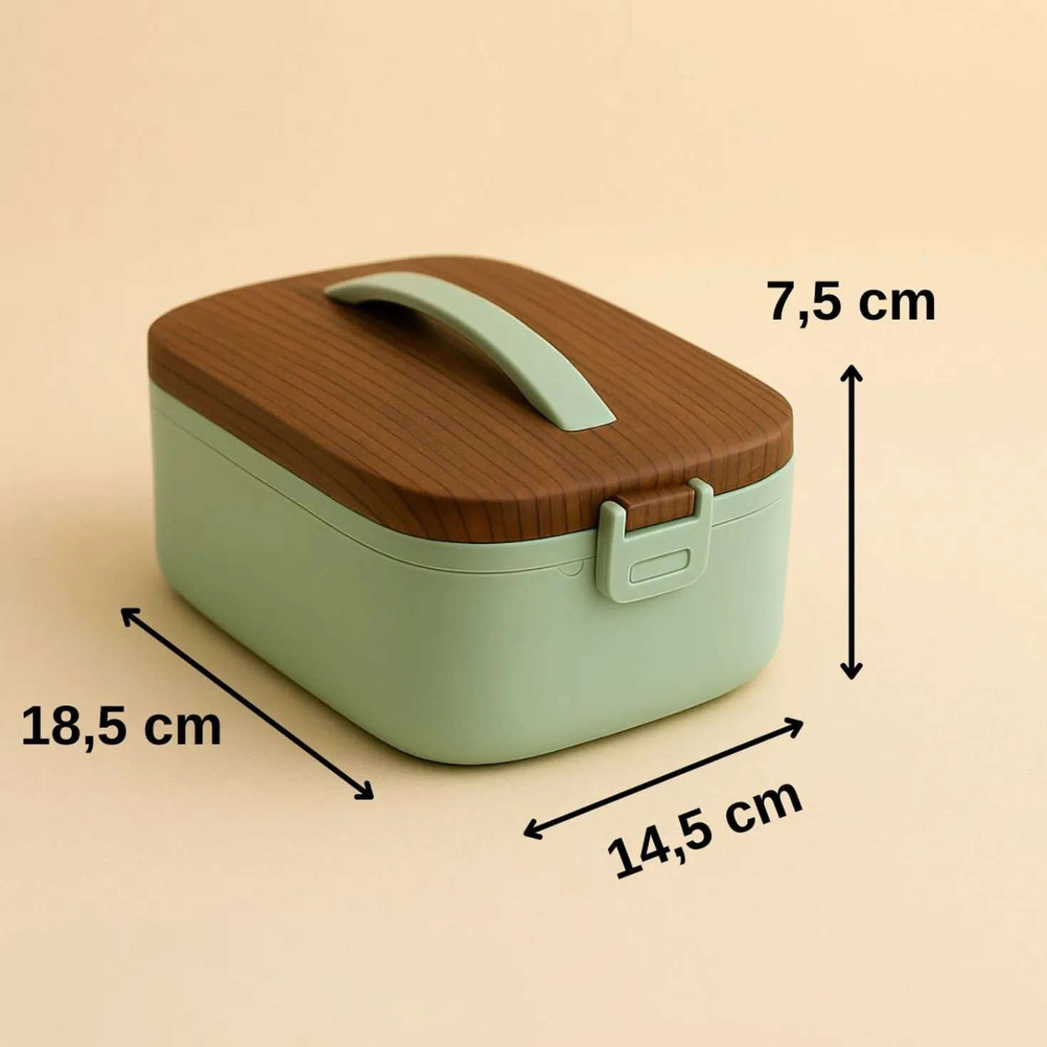 Contenitore lunch box verde acqua