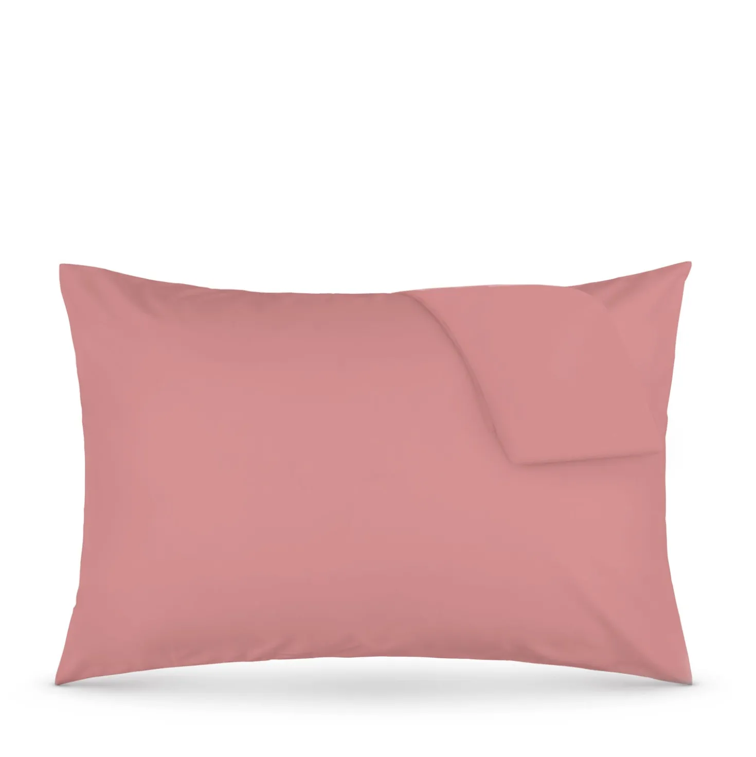 Coppia federe cotone corallo