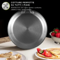 Crepiera 20 cm a 3 strati Tri - ply