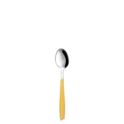 Cucchiaino caffè sfuso giallo in acciaio inox Silhouette