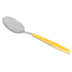 Cucchiaio tavola sfuso giallo in acciaio inox Silhouette