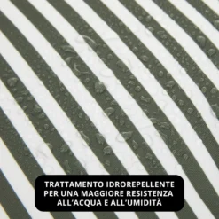 Cuscino arredo idrorepellente 30x30 cm righe grigio