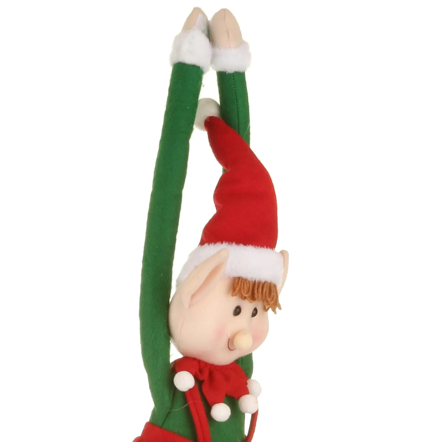 Elfo Natale pupazzo da appendere 74 cm