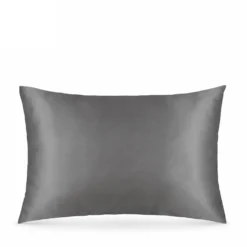 Federa in raso grigio 50x80 cm