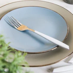 Forchetta tavola sfusa bianco in acciaio inox Silhouette