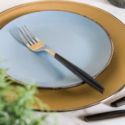 Forchetta tavola sfusa nero in acciaio inox Silhouette