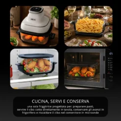 Friggitrice ad aria digitale 4,2 L 1500 W bianca Akai