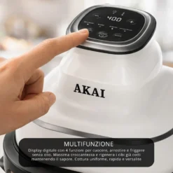 Friggitrice ad aria digitale 4,2 L 1500 W bianca Akai