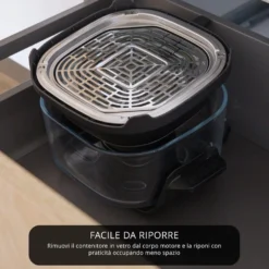 Friggitrice ad aria digitale 4,2 L 1500 W nera Akai