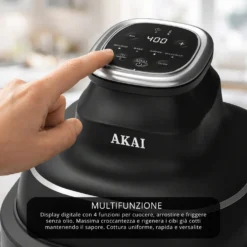 Friggitrice ad aria digitale 4,2 L 1500 W nera Akai