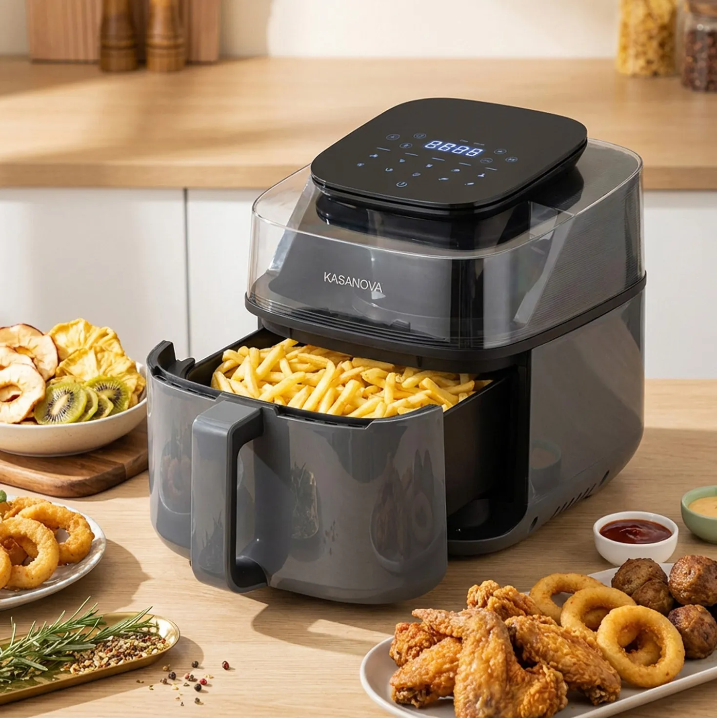 Friggitrice ad aria digitale 5,5 L con essiccatore
