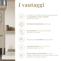 Frullatore senza fili 200 W Liberty senza batteria