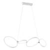 Lampadario 4 LED Rondo bianco Trio