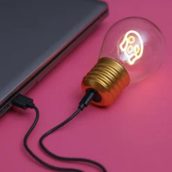 Lampadina faccina LED decorativa e ricaricabile