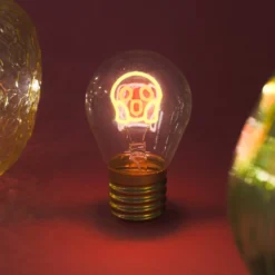 Lampadina faccina LED decorativa e ricaricabile