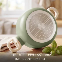 Mini casseruola 12 cm avocado Cooking Therapy con coperchio