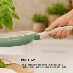 Mini casseruola 16 cm avocado Cooking Therapy con coperchio