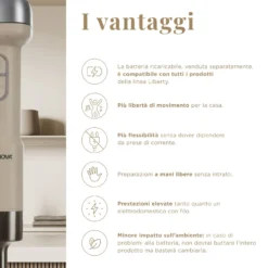 Montalatte senza fili 150 W Liberty senza batteria