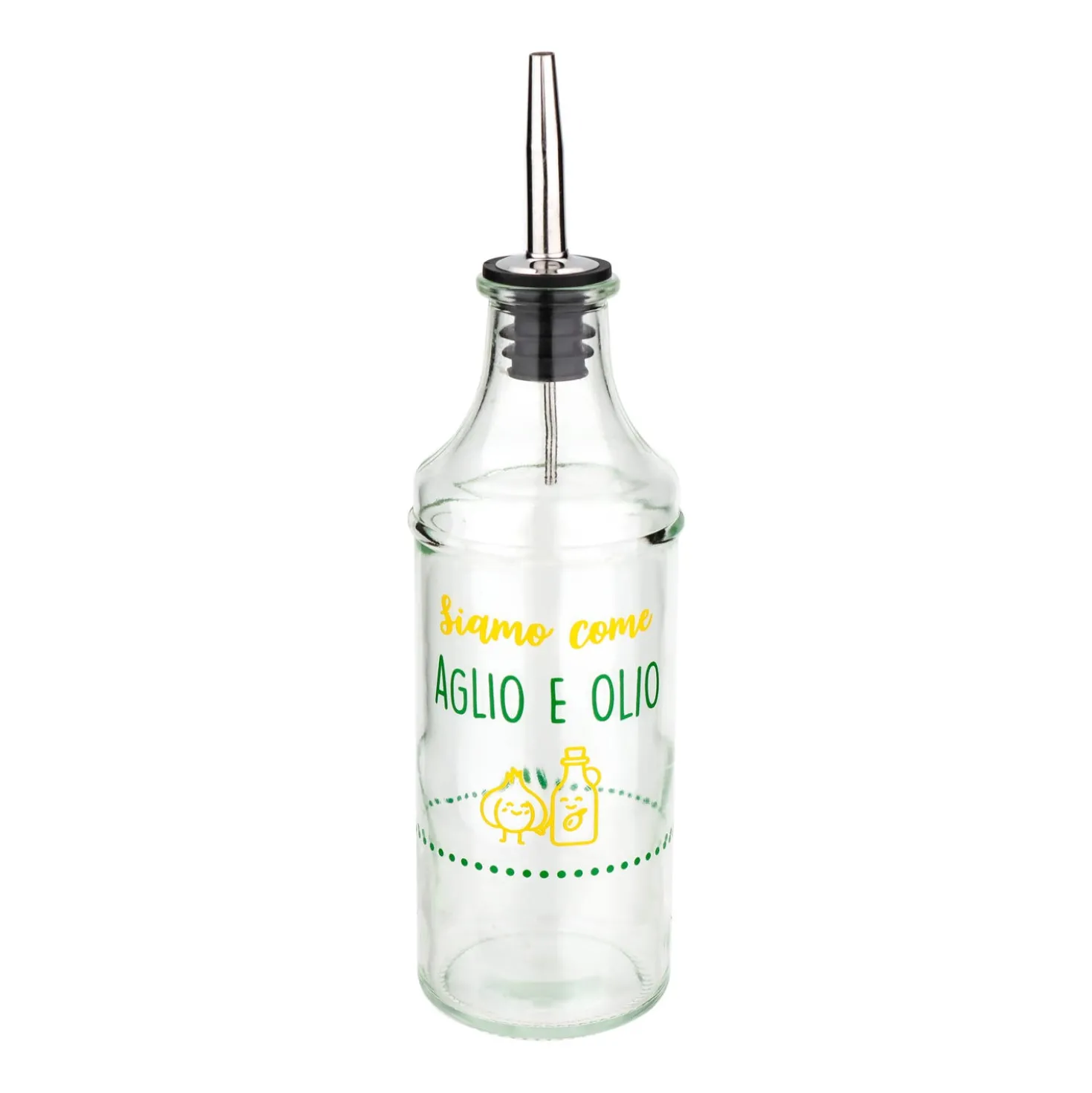 Oliera con beccuccio vetro 400 ml Aglio e olio Color Bloom