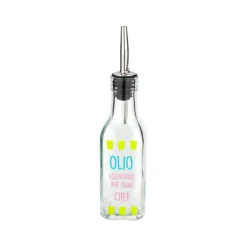 Oliera con beccuccio vetro 200 ml Olio essenziale Color Bloom