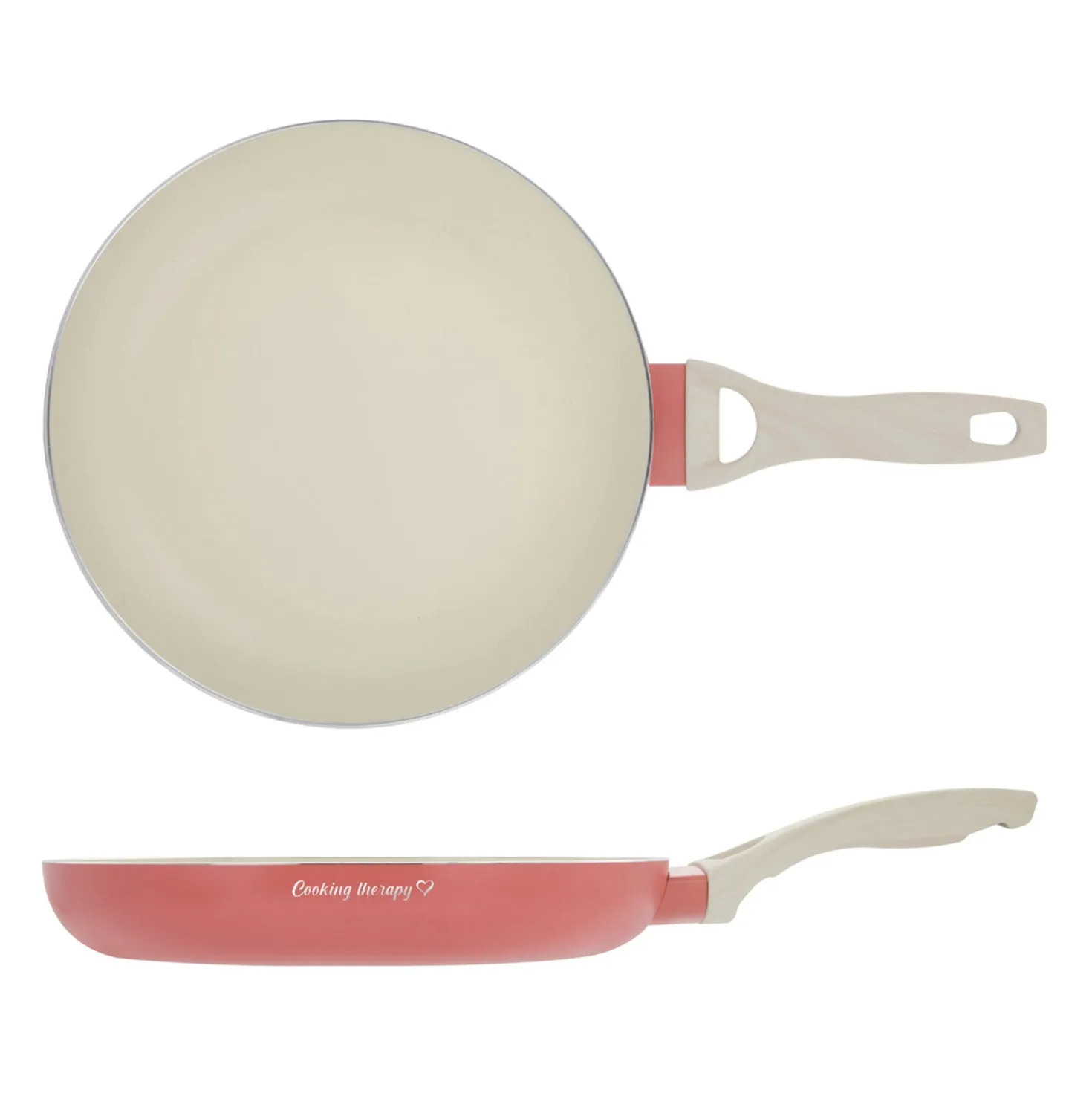 Padella 28 cm corallo Cooking Therapy