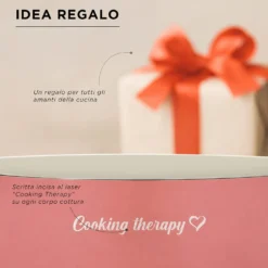 Padella 24 cm corallo Cooking Therapy