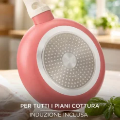 Padella 30 cm corallo Cooking Therapy