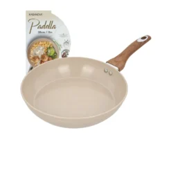 Padella 28 cm in ceramica taupe New Ceramic